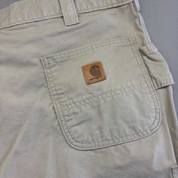 Carhartt Other - Carhartt Durable Loose‎ Fit Canvas Work Dungaree Pants Tan 44x32 Mens Workwear